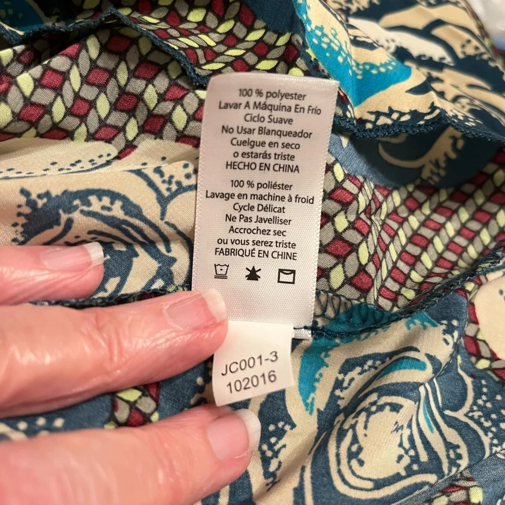 LuLaRoe Small Jill Pleated Green Rose Floral Skirt